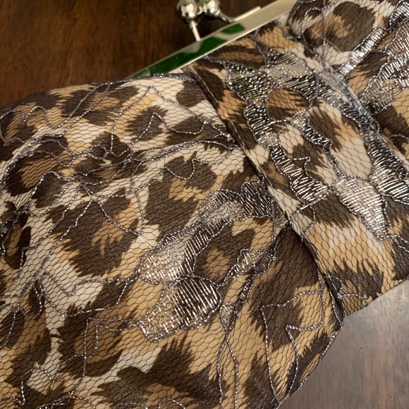 Metallic Animal Print Clutch - Picture 3 of 5